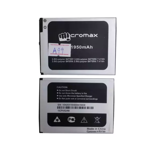 Originalt batteri til Micromax A99