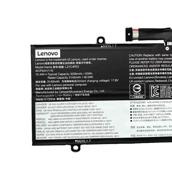 Originalt batteri til PC LENOVO L21C4PE3 L21M4PE4 - Bilde 3