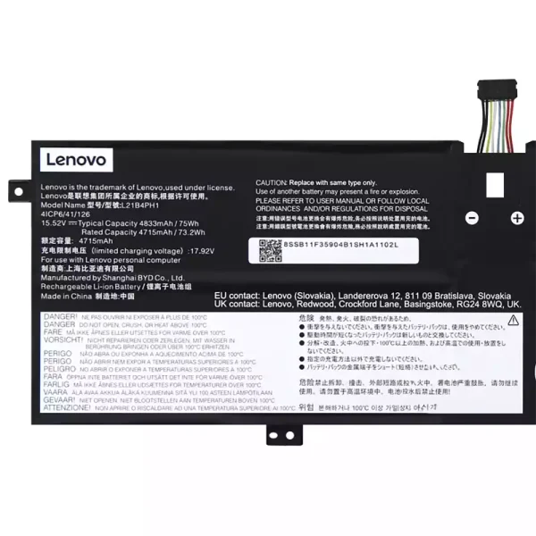 Originalt batteri til PC LENOVO L21B4PH1 L21C4PH1 L21M4PH1 L21L4PH1 L21D4PH1 - Bilde 3