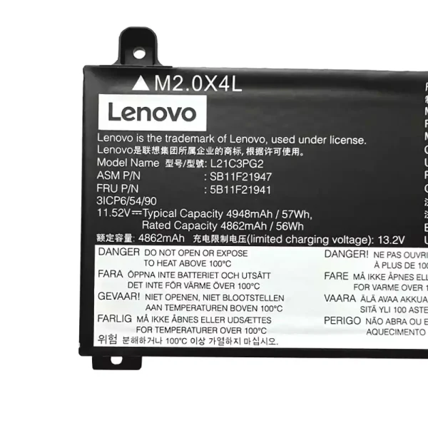 Originalt batteri til PC Lenovo L21C3PG2 L21M3PG2 - Bilde 4