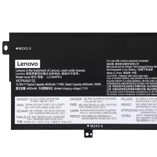 Originalt batteri til PC Lenovo L21M4PE3 L21L4PE3 - Bilde 3