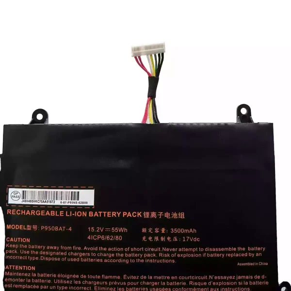 Originalt batteri til PC P950BAT-4 - Bilde 3