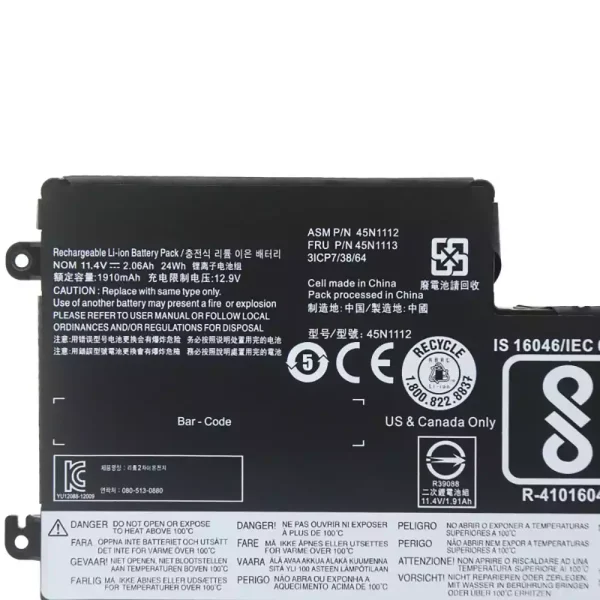 Originalt batteri til PC LENOVO 45N1112 45N1113 - Bilde 3