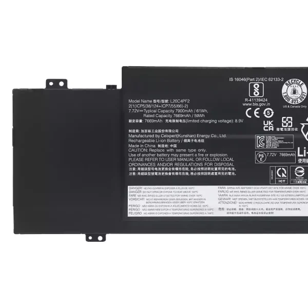 Originalt batteri til PC LENOVO L20C4PF2 L20D4PF2 L20M4PF2 - Bilde 3