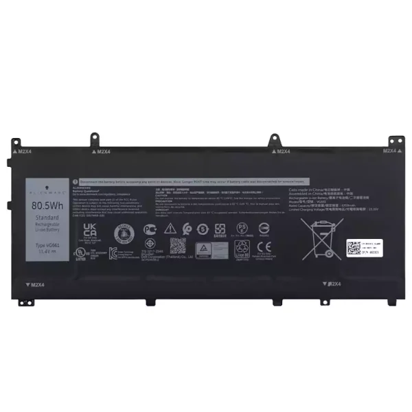 Originalt batteri til PC DELL VG661 V4N84,DELL Alienware x14 R1 R2