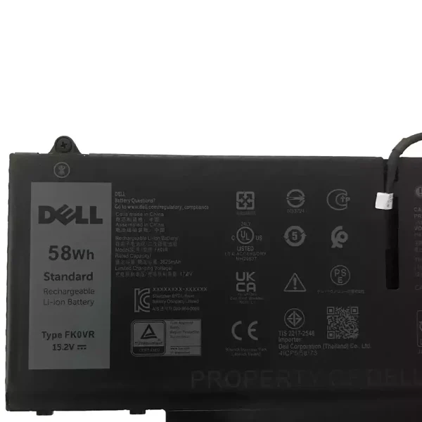 Originalt batteri til PC DELL FK0VR FKOVR - Bilde 3