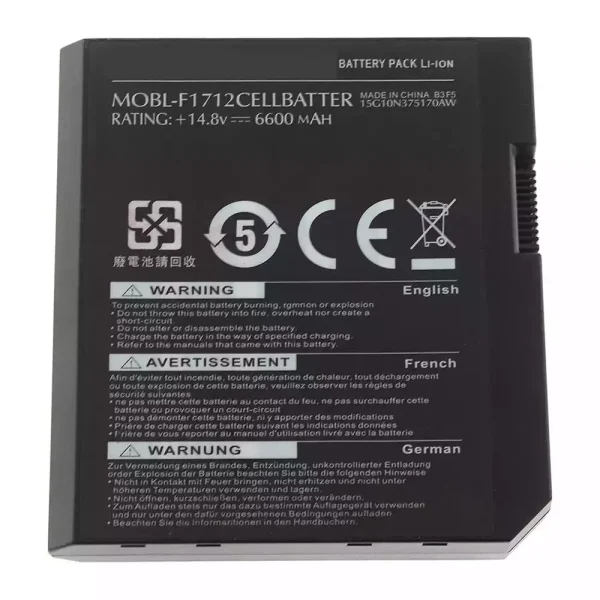 Originalt batteri til PC DELL Alienware M17x L062056 MOBL-F1712CELL