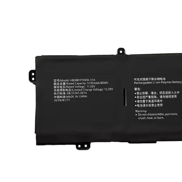 Originalt batteri til PC HUAWEI HB5881P1EEW-31A - Bilde 3