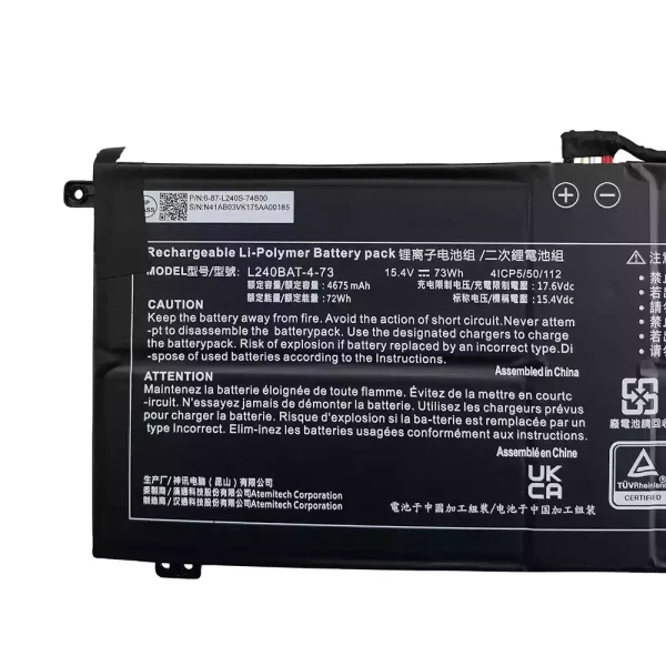 Originalt batteri til PC L240BAT-4-73 - Bilde 3