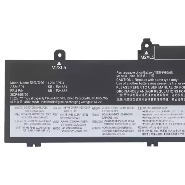Originalt batteri til PC LENOVO L20M3PD4 L20L3PD4 - Bilde 3