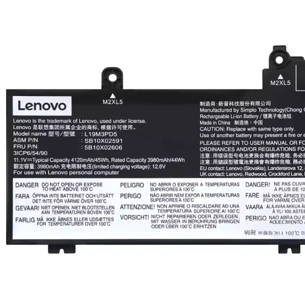 Originalt batteri til PC LENOVO L20M3PD4 L20L3PD4 - Bilde 3