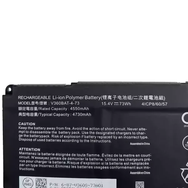 Originalt batteri til PC V360BAT-4-73 - Bilde 3