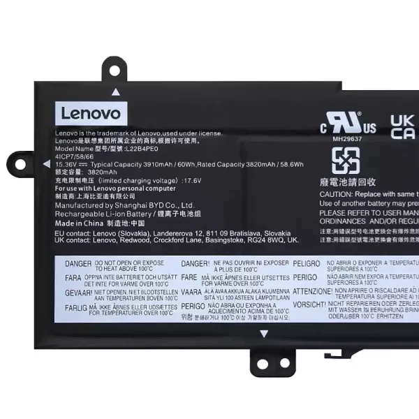 Originalt batteri til PC LENOVO L22B4PE0 L22C4PE0 L22D4PE0 L22M4PE0 - Bilde 3