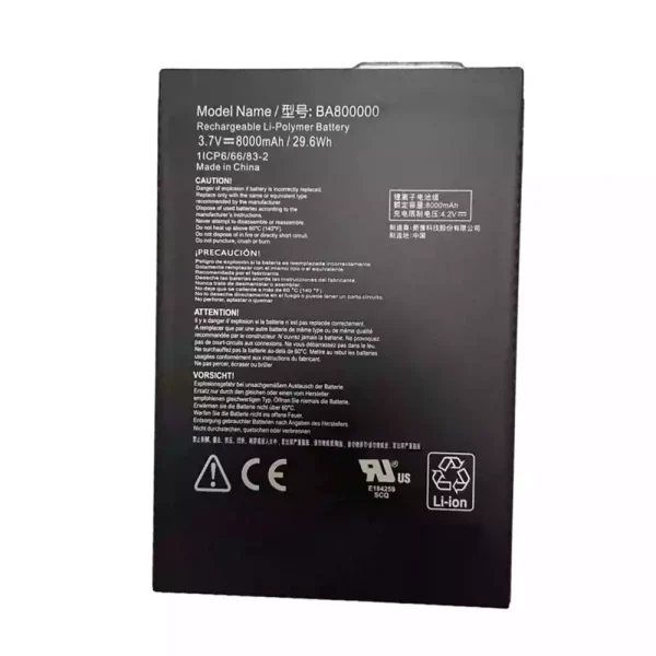 Originalt batteri til PC BA800000