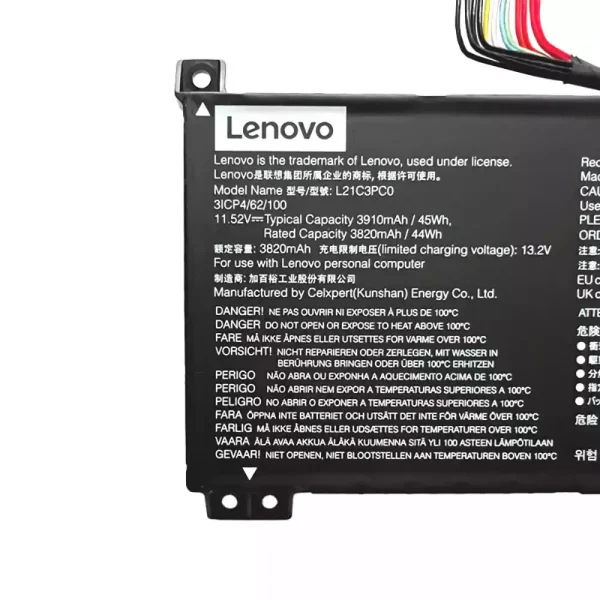 Originalt batteri til PC Lenovo L21C3PC0 L21D3PC0 L21L3PC0 L21M3PC0 - Bilde 4