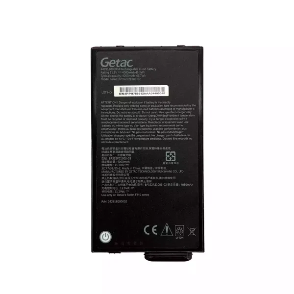 Originalt batteri til PC Getac BP3S2P2100S-02 BP3S1P2680B Getac F110