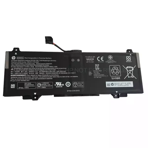 Originalt batteri til PC HP GG02XL