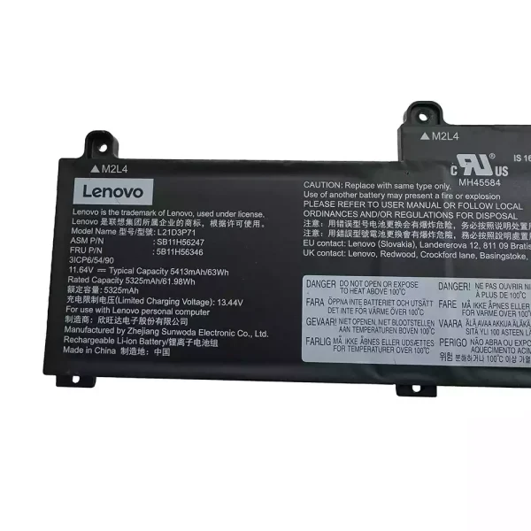 Originalt batteri til PC Lenovo L21D3P71 SB11H56247 5B11H56346 - Bilde 3