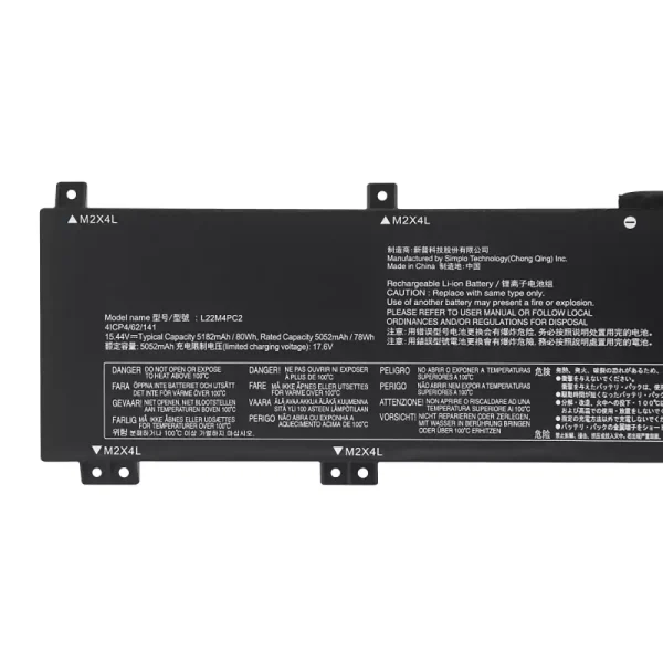Originalt batteri til PC LENOVO L22M4PC2 L22B4PC2 L22C4PC2 L22D4PC2 - Bilde 3