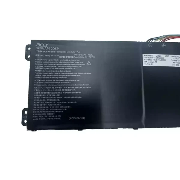 Originalt batteri til PC ACER AP19D5P - Bilde 3