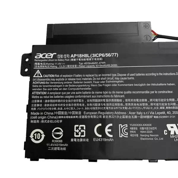 Originalt batteri til PC ACER AP18H18L - Bilde 2
