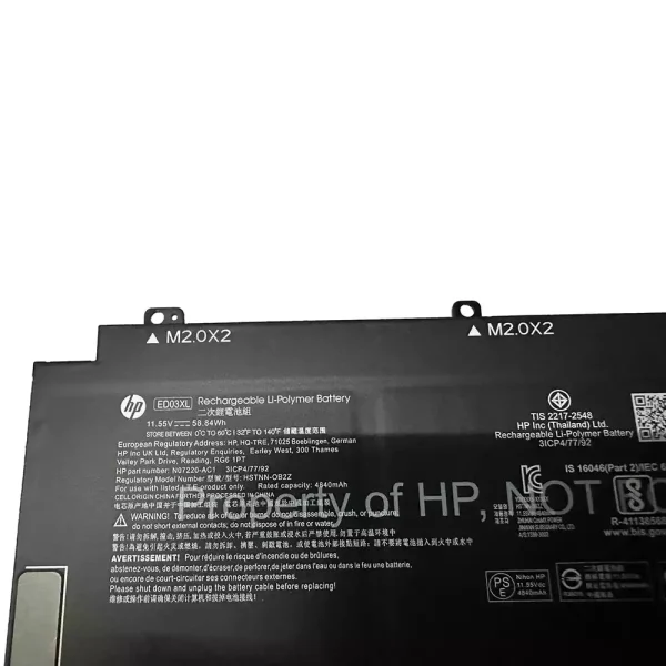 Originalt batteri til PC HP ED03XL - Bilde 2