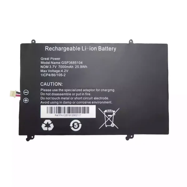 Originalt batteri til PC GSP3685104