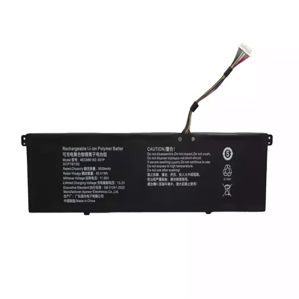 Originalt batteri til PC AEC686182-3S1P