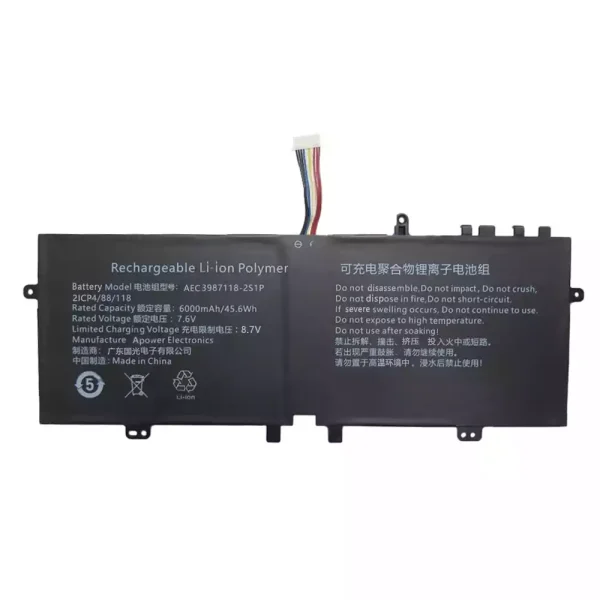 Originalt batteri til PC AEC3987118-2S1P