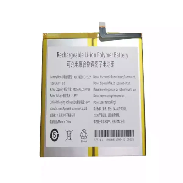 Originalt batteri til PC AEC3463113-1S2P