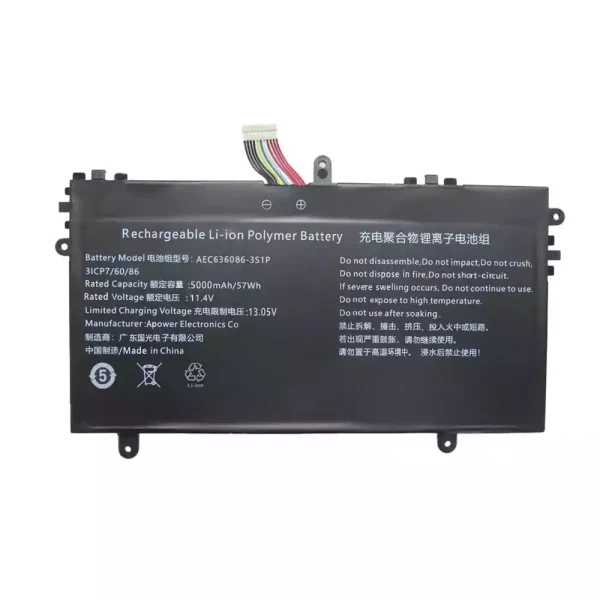 Originalt batteri til PC AEC636086-3S1P