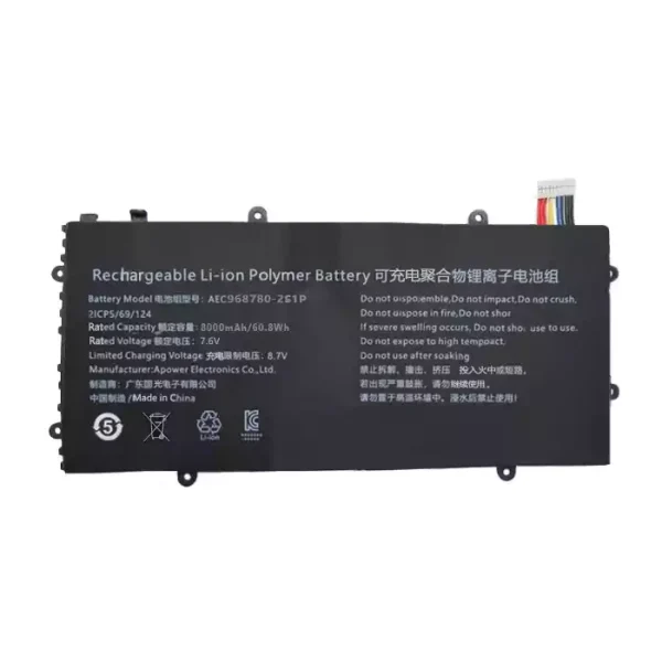Originalt batteri til PC AEC968780-2S1P