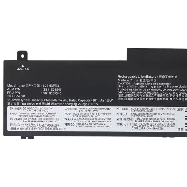 Originalt batteri til PC LENOVO L21M3PD4 - Bilde 3