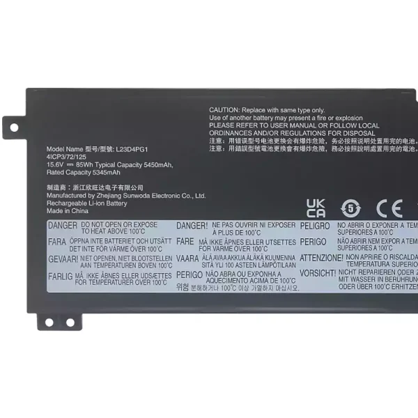 Originalt batteri til PC LENOVO L23N4PG1 L23X4PG1 L23D4PG1 - Bilde 3