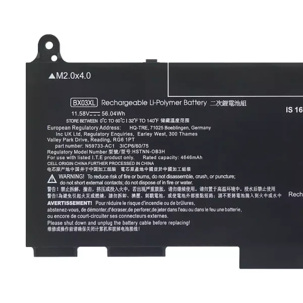 Originalt batteri til PC BX03XL - Bilde 3