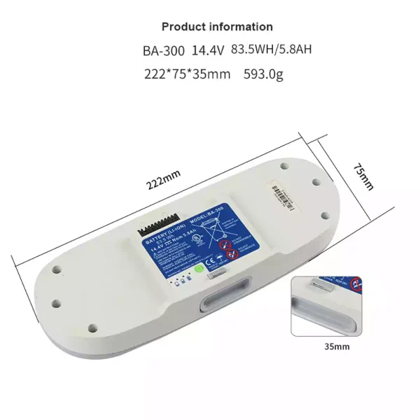 Batteri til Inogen Oxygen Machine 1400-1020 1400-1030 1400-1000 - Bilde 2