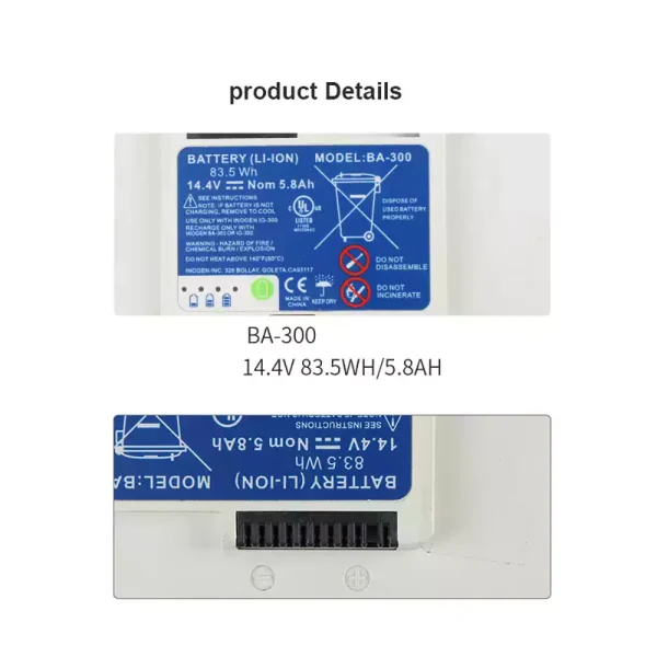 Batteri til Inogen Oxygen Machine 1400-1020 1400-1030 1400-1000 - Bilde 3