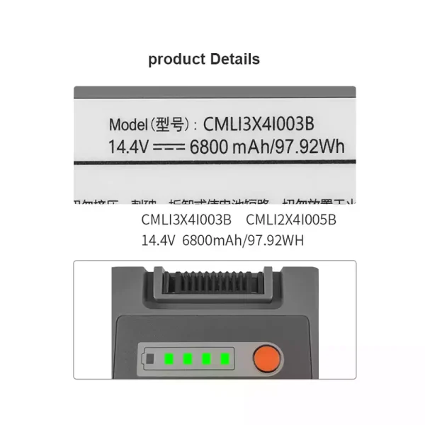 Batteri til COMEN CMLI2X4I005B CMLI2X4I002B - Bilde 4