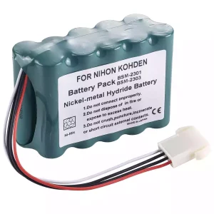 Batteri til Nihon Kohden BSM-2300 BSM-2300A,BSM-2300K,BSM-2301,BSM-2301A,BSM-2301C,BSM-2301K,BSM-2303,BSM-2303C,BSM-2303K,BSM-2304,BSM-2304A