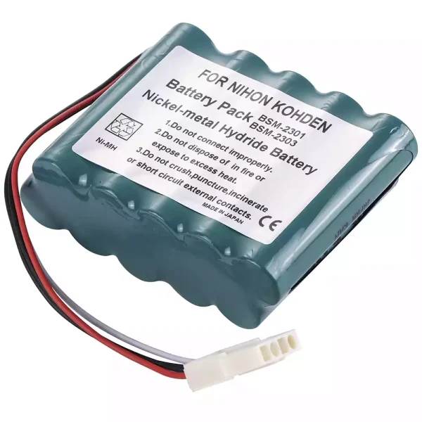 Batteri til Nihon Kohden BSM-2300 BSM-2300A,BSM-2300K,BSM-2301,BSM-2301A,BSM-2301C,BSM-2301K,BSM-2303,BSM-2303C,BSM-2303K,BSM-2304,BSM-2304A - Bilde 2