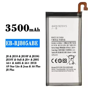 Batteri EB-BJ805ABE til Samsung J8/J810/J810F/J810G/J810Y/On8/J8+/J805/A6+/A605/A6+ 2018/A9 Star Lite/Jean/A6 Plus/J8 Plus