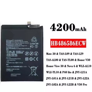 Batteri HB486586ECW til HUAWEI Mate 30 / Honor V30 /Honor View 30 / Nova 6 / P40 lite / V30 Pro