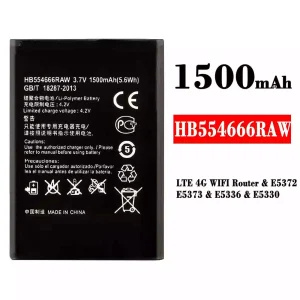 Batteri HB554666RAW til HUAWEI LTE 4G WIFI Router / E5372 / E5373 / E5336 / E5330
