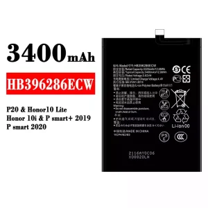 Batteri HB396286ECW til HUAWEI P20 / Honor 10 Lite / Honor 10i / P smart+ 2019 / P smart 2020