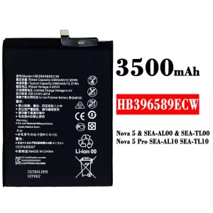 Batteri HB396589ECW til HUAWEI Nova 5 / Nova 5 Pro