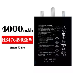 Batteri HB476490EEW til HUAWEI Honor 50 Pro