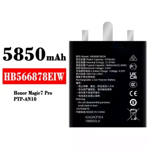 Batteri HB566878EIW til HUAWEI Honor Magic 7 Pro