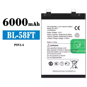 Batteri BL-58FT til Tecno POVA 6
