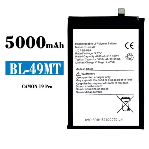 Batteri BL-49MT til Tecno Camon 19 Pro