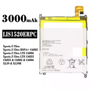 Batteri LIS1520ERPC til Sony Xperia Z Ultra / Xperia Z Ultra HSPA+ C6802 / Xperia Z Ultra LTE C6806 / Xperia Z Ultra LTE C6833